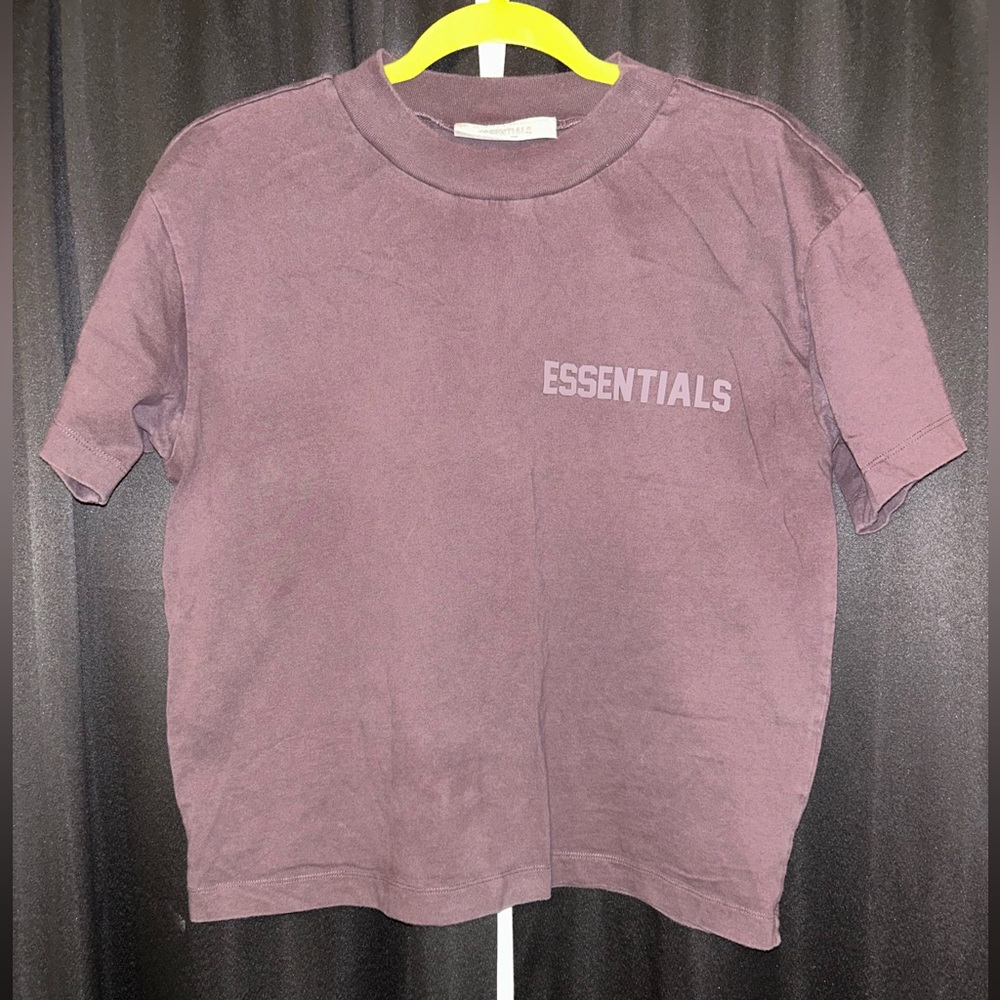 Essentials Purple Brown Crop Top
